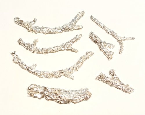 Judy Larson's Branching Out - , Metalwork, Butane Torch, Soldering, Solder, tumbled scrap argentium branches